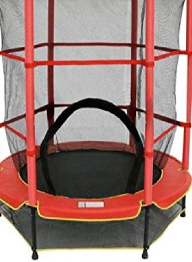 Heavy-Duty Indoor Jumper Trampoline With Safety Net For Secure And Safe Play Time