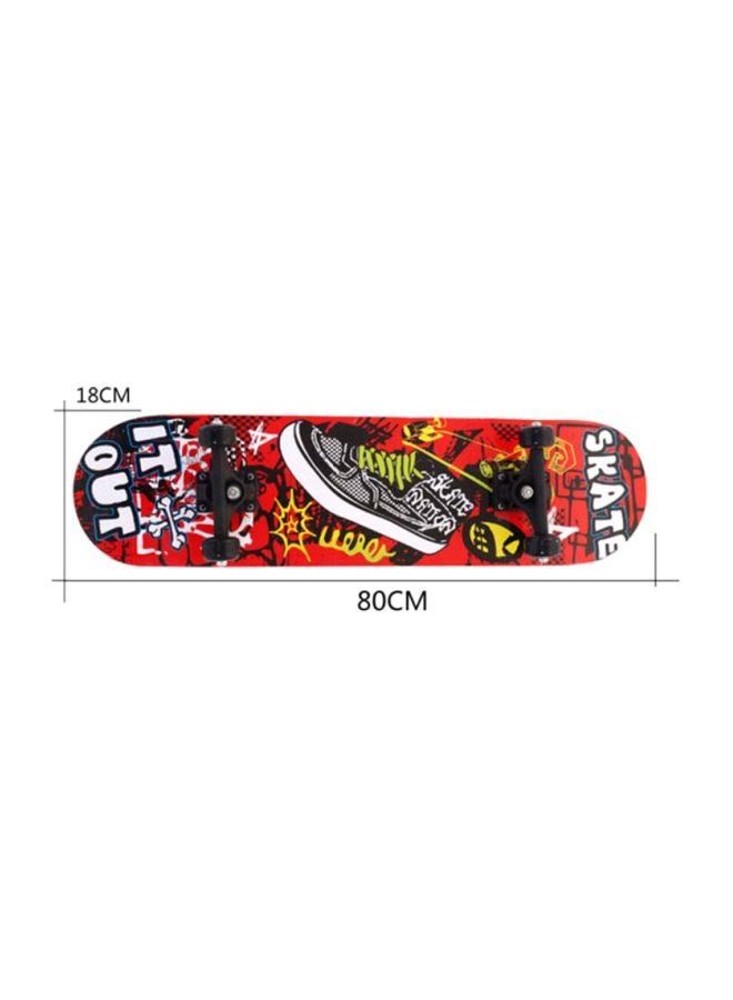 Printed 4-Wheel Patterned Skateboard Amusing Sports Equipment Outdoor Toy 80x23.5x13cm