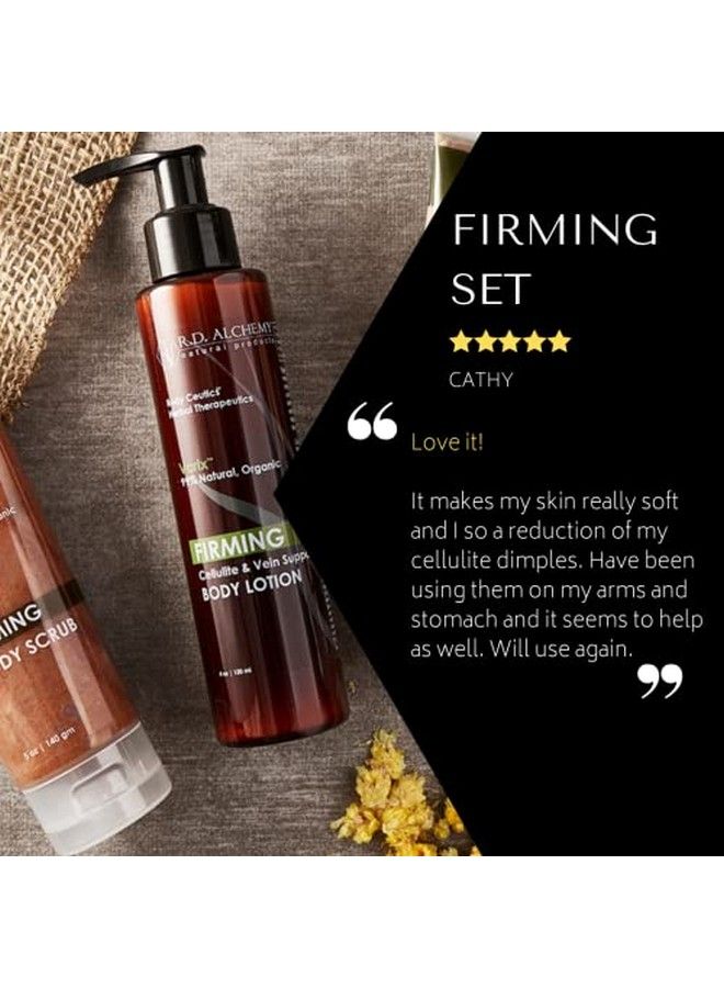 Rd Alchemy 100% Natural & Organic Firming Body Scrub For Cellulite And Crepey Skin Firming Herbal Extracts Tighten & Firm Loose Sagging Skin For Smooth Texture & Less Visible Cellulite
