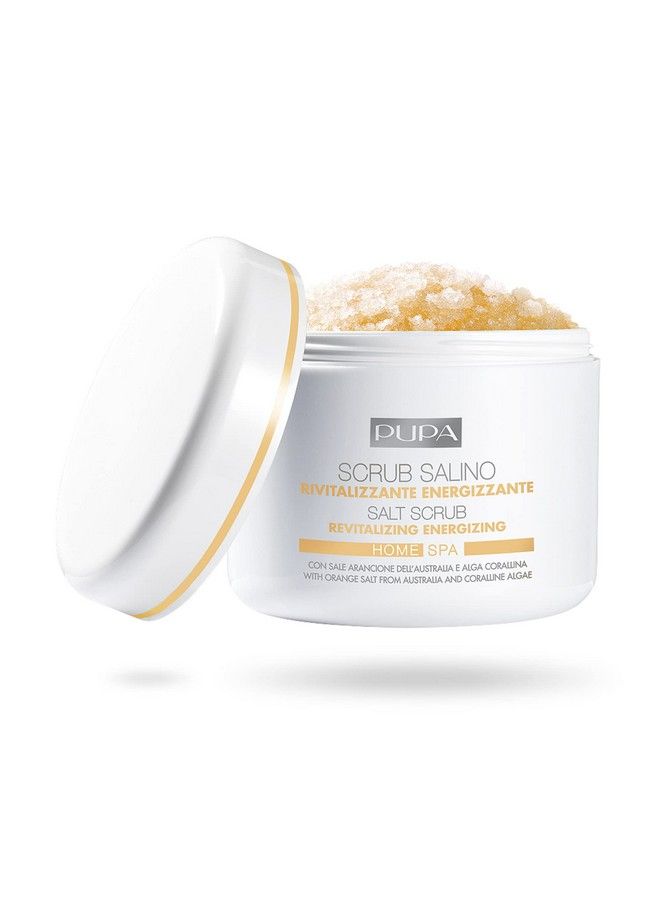 Milano Home Spa Revitalizing Energizing Salt Scrub Relaxes The Mind And Body Exfoliating Body Scrub With Aromatherpay Oils For Smooth And Firmer Skin Tiare Extract 1234 Oz