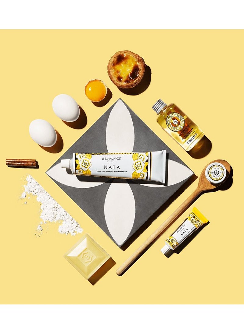 Benamor Nata Nourishing Hand Cream Nata Nutritious Hand Cream with 99% Natural Ingredients Comforting Hand Moisturiser Gourmet Scent, Paraben Free 50ml