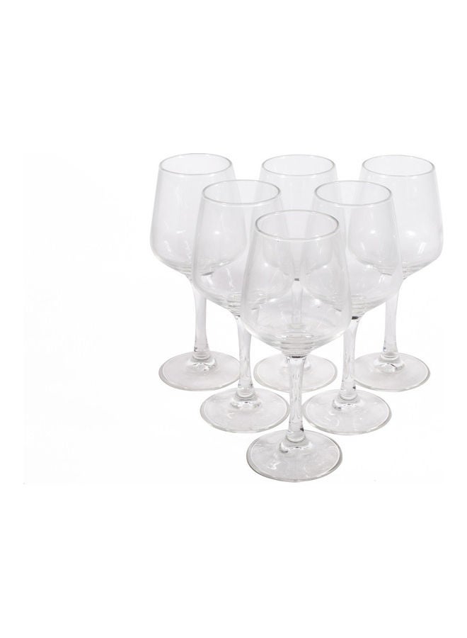 6-Piece Lineal Glass Set Clear 190ml