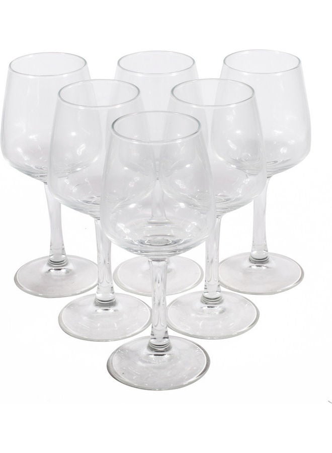 6-Piece Lineal Glass Set Clear 250ml