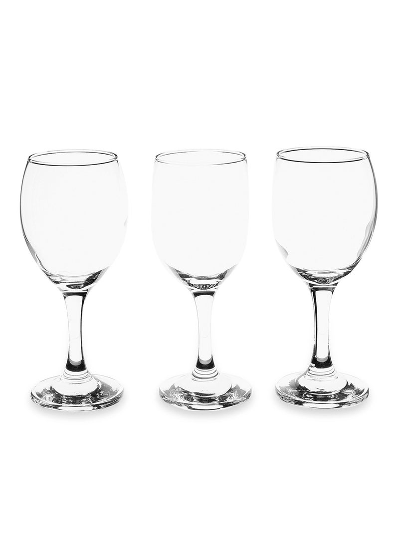 3-Piece Imperial Glass Set Clear 255ml