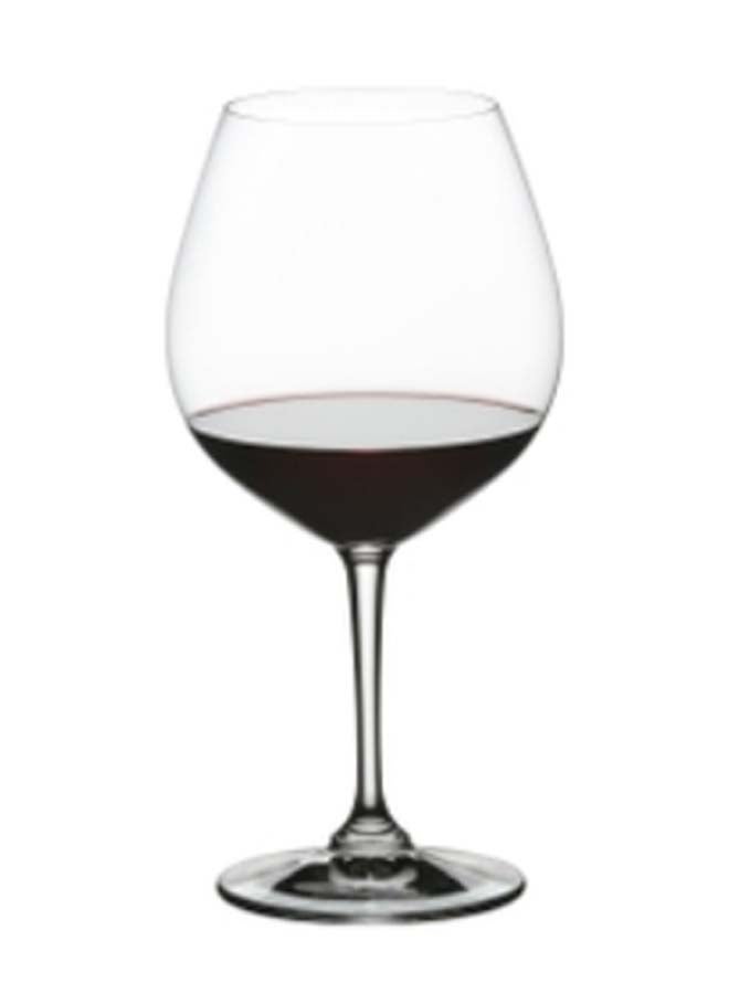 4-Piece Burgundy Vivino Wine Glass Set Clear