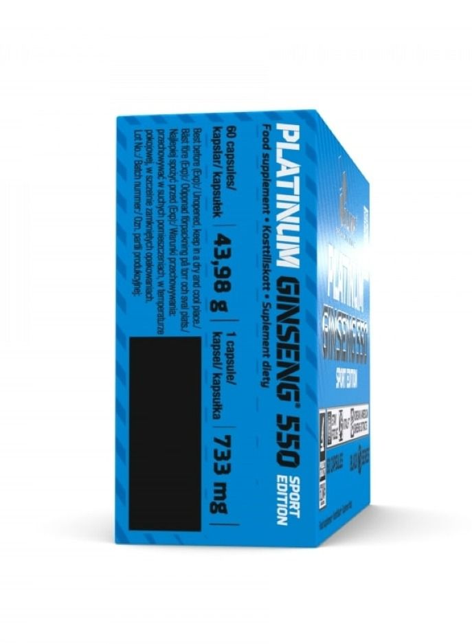 Platinum Ginseng 550 Sport Edition, 60 Capsules, Regular