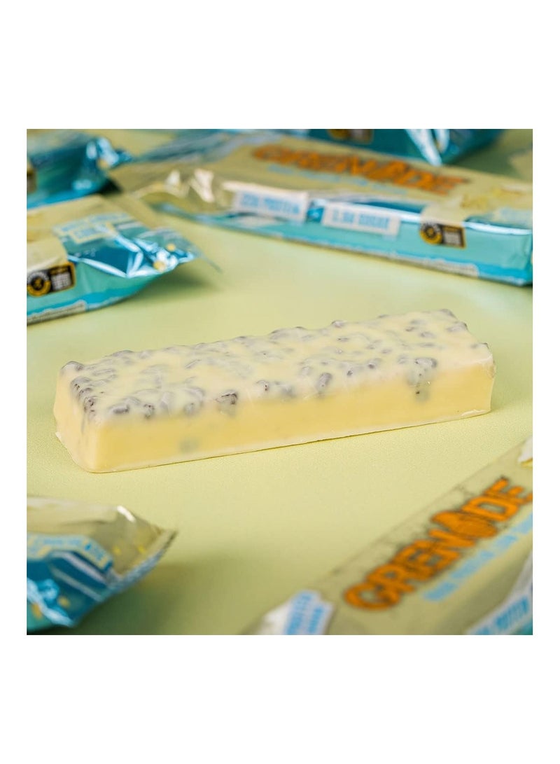 Grenade High Protein, Low Sugar Bar - White Chocolate Cookie, 12 x 60 g