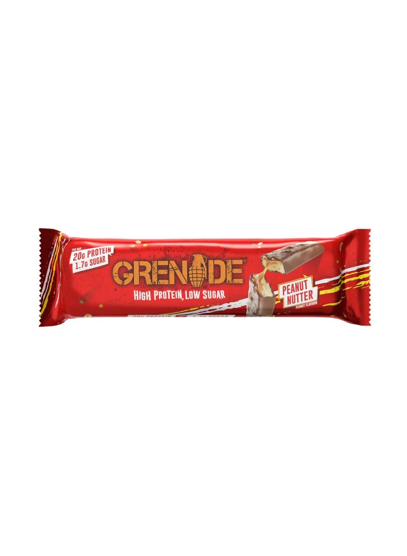 Grenade High Protein, Low Sugar Bar - Peanut Nutter, 12 x 60 g