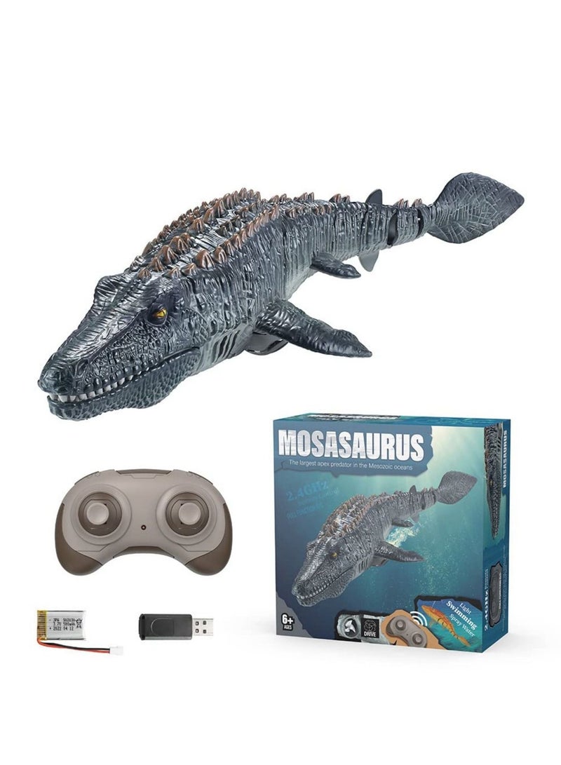 COOLBABY 2.4G Remote Control Mosasaurus Toys Children's Pool Toys Dinosaur Toys Suitable For Boys Over 3 Years Old Water Toys