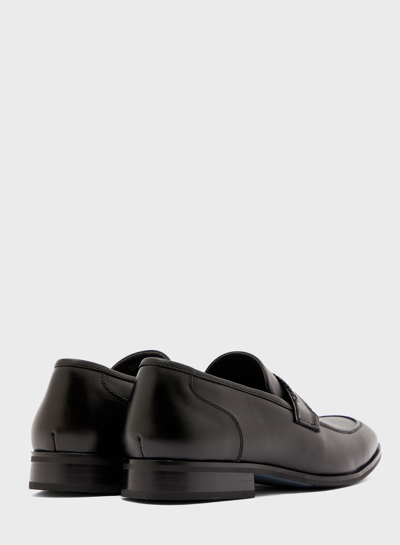 Formal Textured Apron Slip Ons