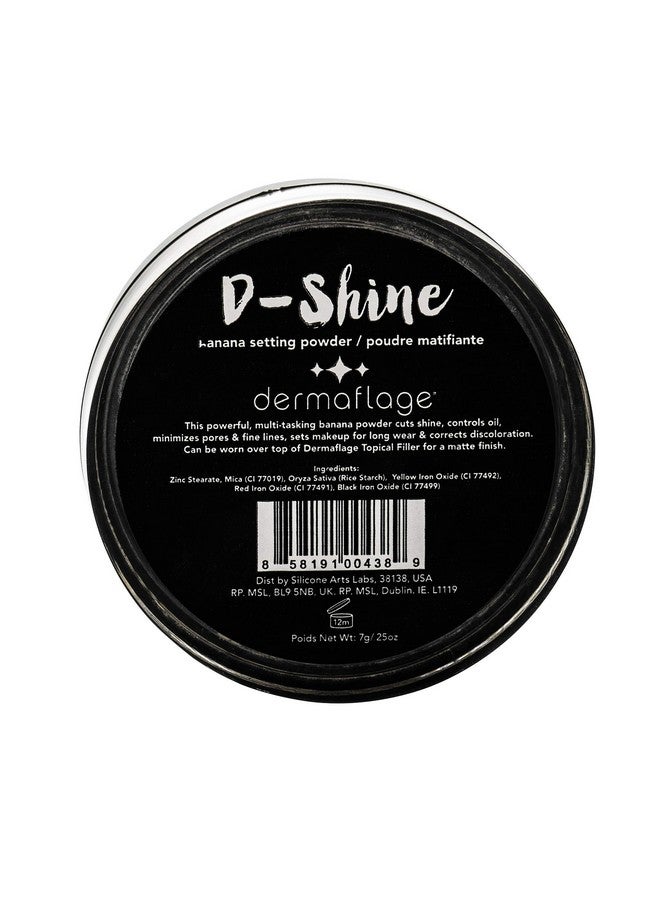 D Shine Banana Powder Pore Minimizing Powder Setting Makeup Anti Shine Makeup Translucent Setting Powder Face Makeup 7G/.24Oz