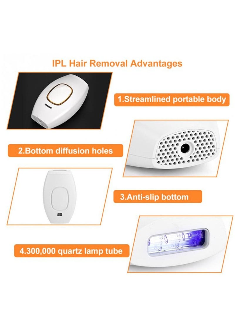 Laser Hair Removal IPL Epilators Device with 500000 Flashes for Women's Home Use, Painless Body Shaver and Hair Remover Machine