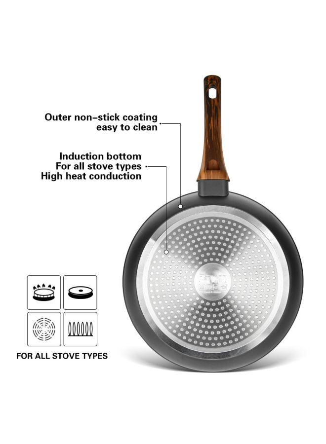 Frying Pan Aluminum With Non-Stick Coating Capella Series With Induction Bottom Black/Brown 26cm