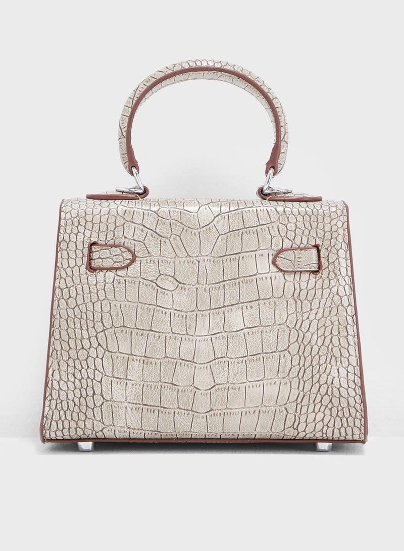 Mini Mock Croc Satchel