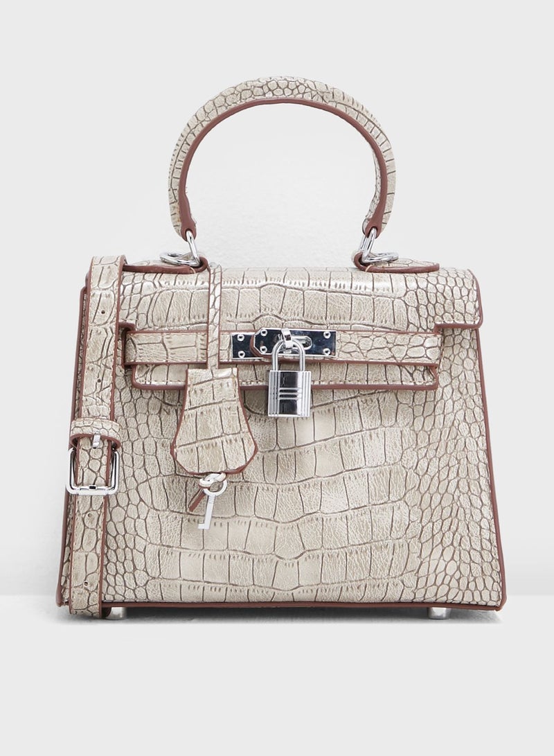 Mini Mock Croc Satchel