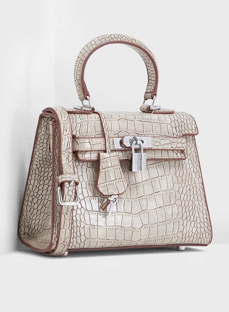 Mini Mock Croc Satchel