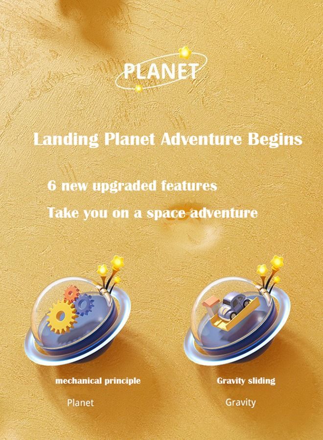 Car Adventure Toy,Space Theme Rescue Race Track Toys,Preschool Vehicle Playset Gifts,Puzzle Car Toys for Kids