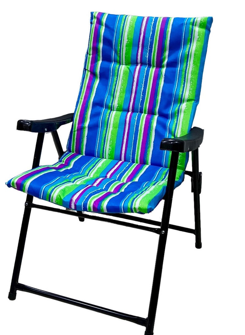 Foldable Camping Chair with Cusion/Beach Chair/Garden Chair/Fishing Chair/Picnic Chair
