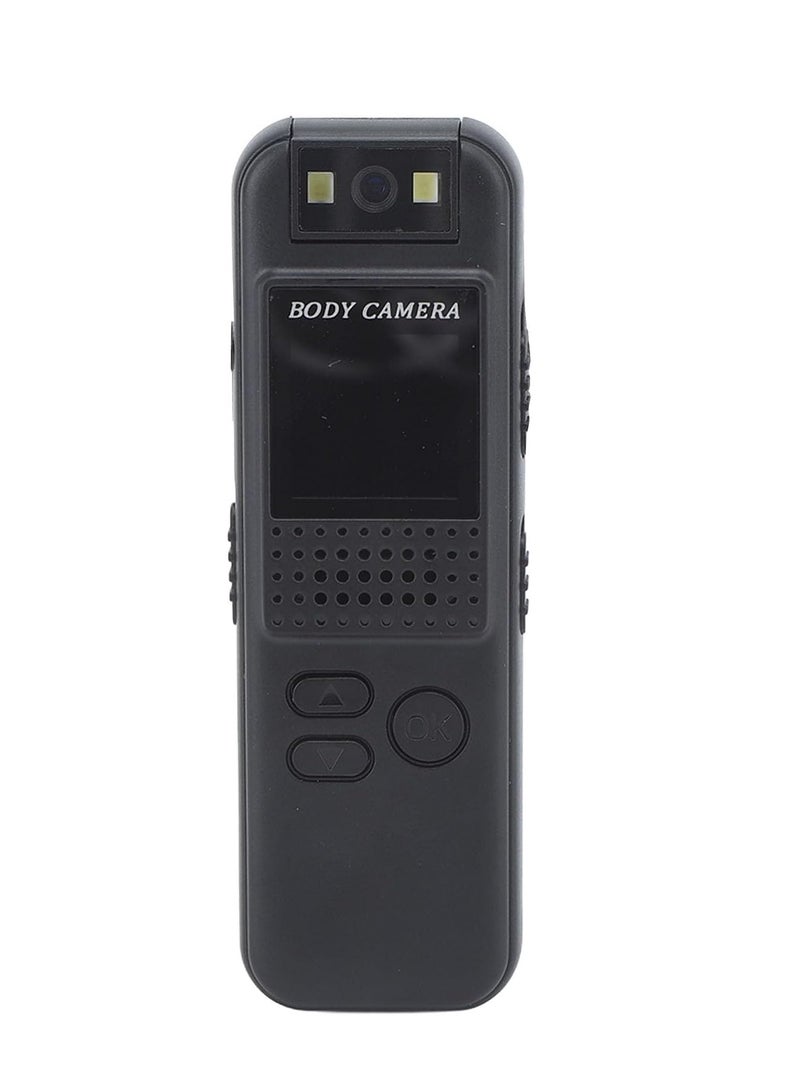 NTECH Body Camera with 1080P HD Recording, 180° Rotate Video Camera, Body Mounted Camera with Audio and Video Recording, for Daily Records, Delivery, Travel
