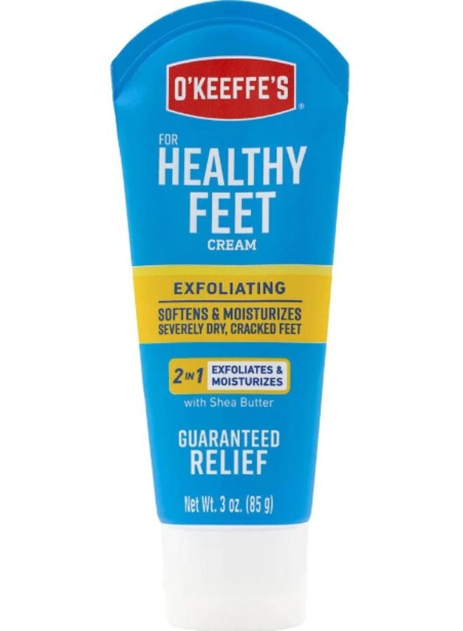 Exfoliating Moisturizing Foot Cream For Extremely Dry Cracked Feet 3 Oz