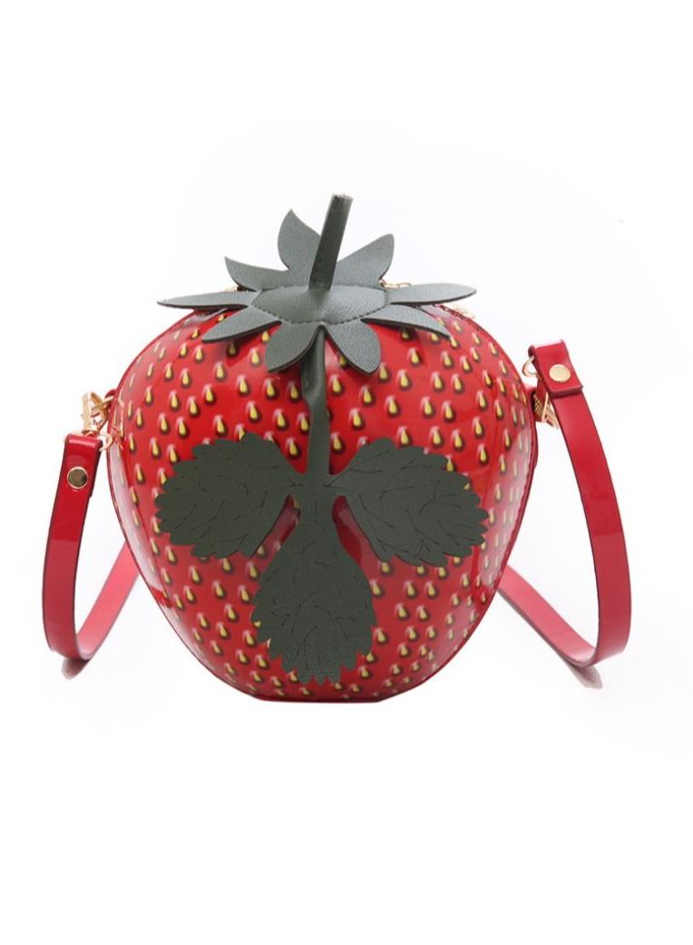 Personalized And Creative Fruit Bag New Fashion Shiny Hard Shell Handbag