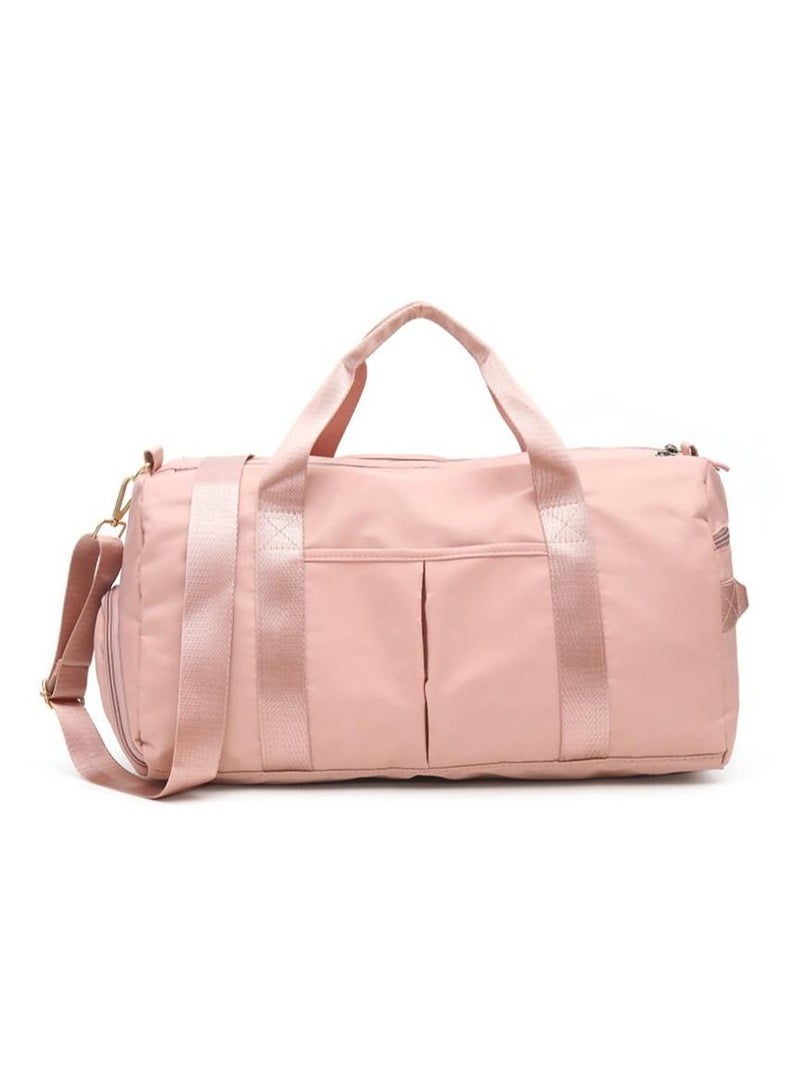 New Solid Color Fitness Bag Casual Large Capacity Oxford Cloth Handbag