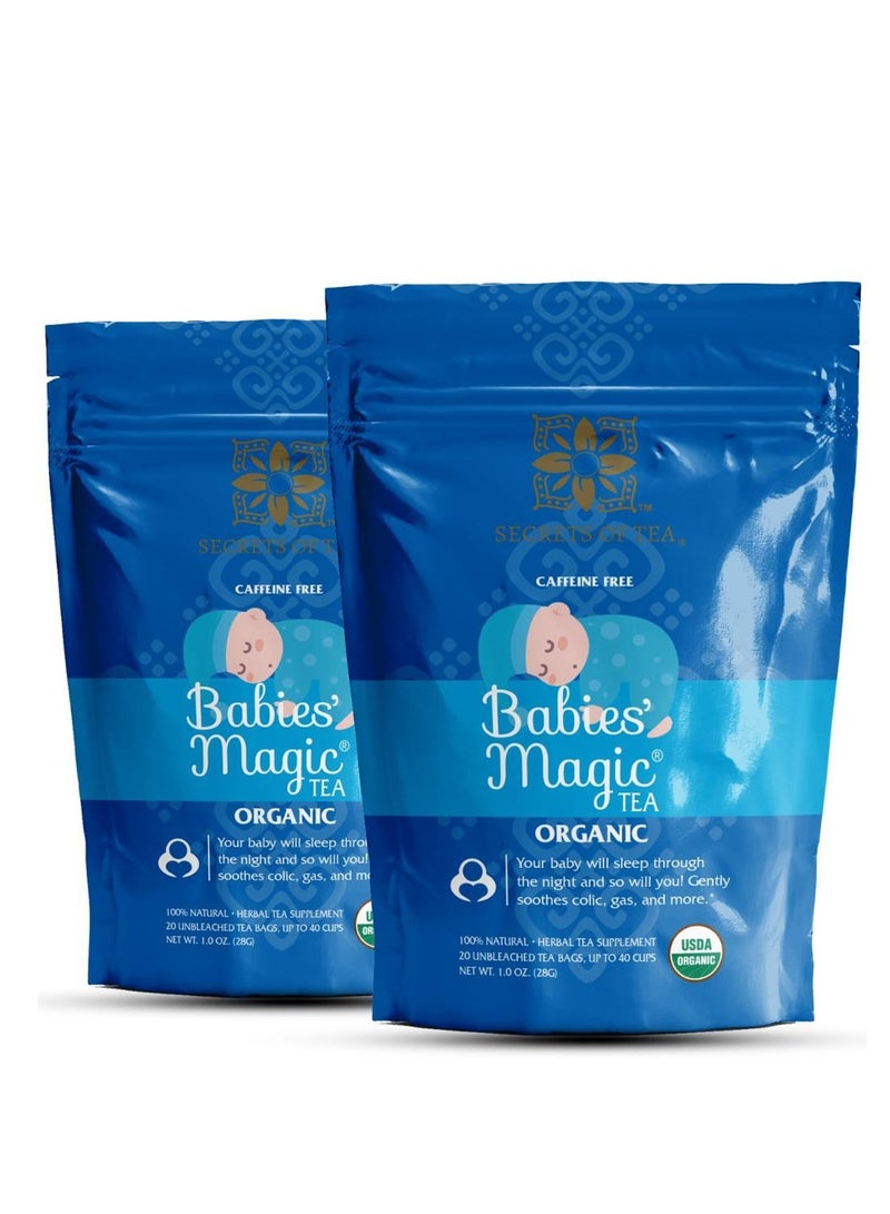 Babies Magic Herbal Tea Supplement - 20 Tea Bags 2 Packs