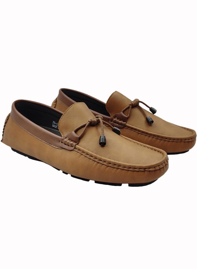 Comfortable Slip-On Formal Shoes Brown