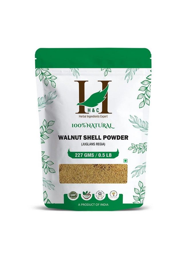 H&C 100% Natural Walnut Shell Powder for Scrub Formulation 227gms (1/2 LB)