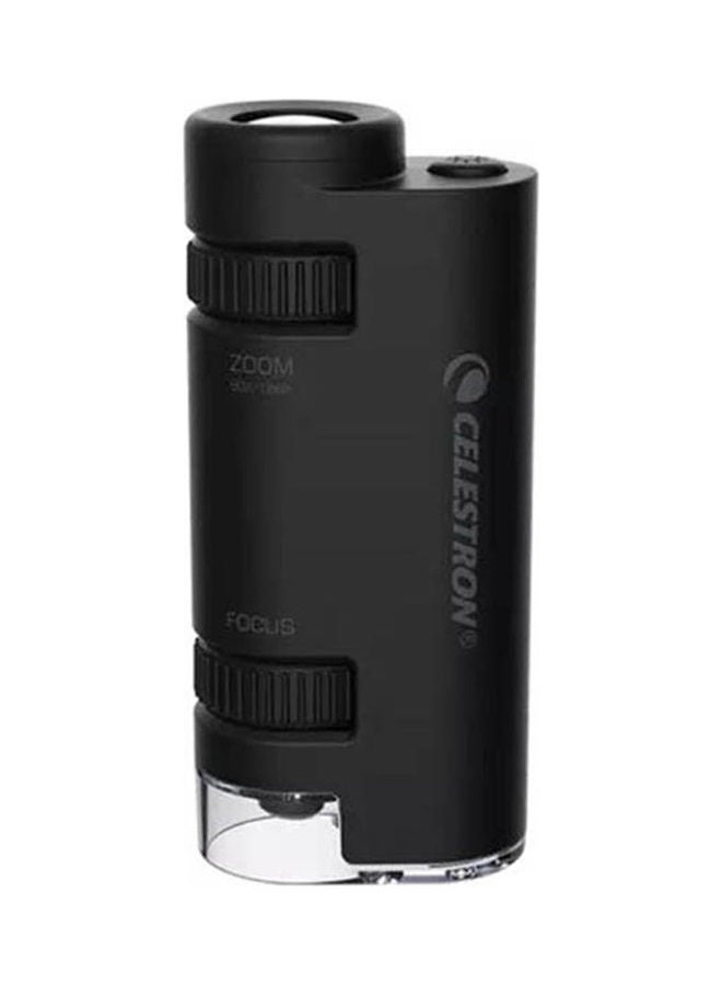60X-120X Stepless Zoom LED Lighted Pocket Microscope