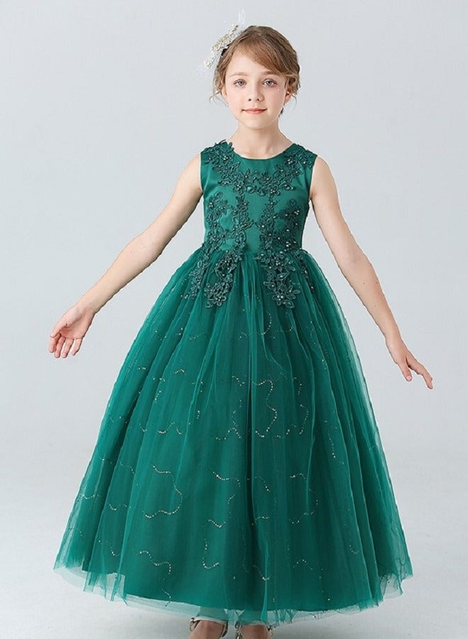 Kids Clothing For Birthday Wedding Party Green Color