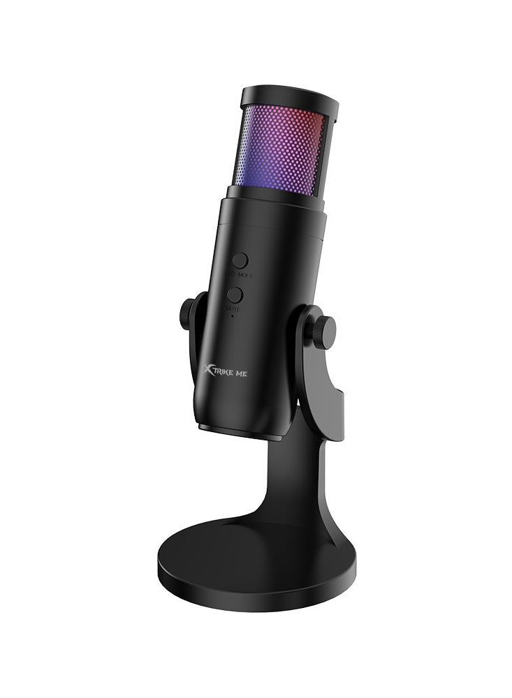 Gaming Microphone - RGB Backlight Wired Mic for Gamers and Content Creators