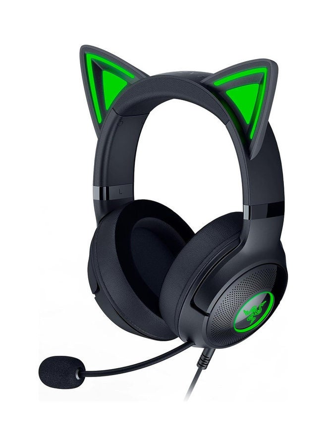 Razer Kraken Kitty V2 - Wired RGB Headset with Kitty Ears - Black