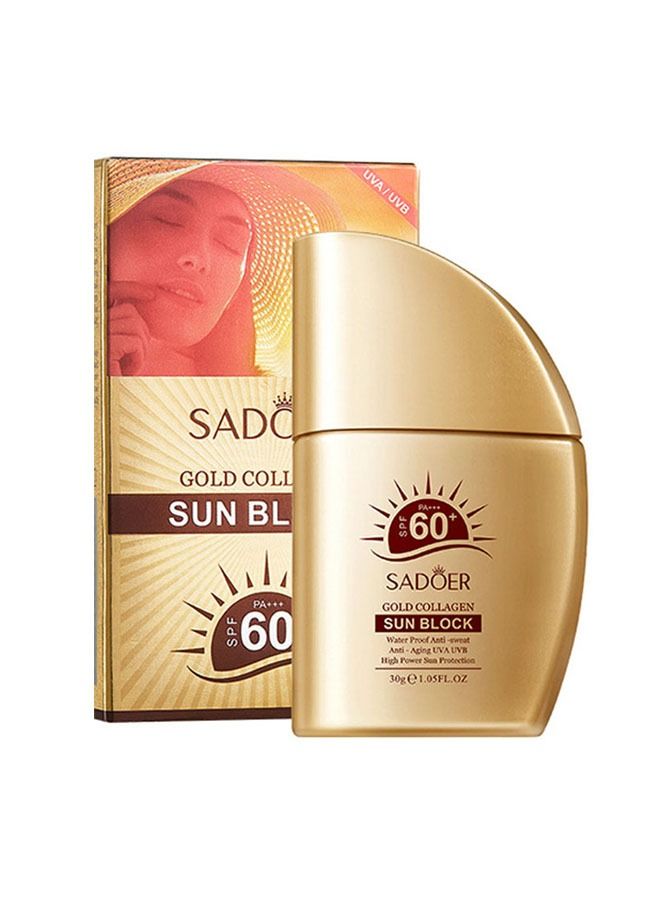 SPF 60+ Gold Collagen Sun Block Water Proof Hight Power Sun Protection