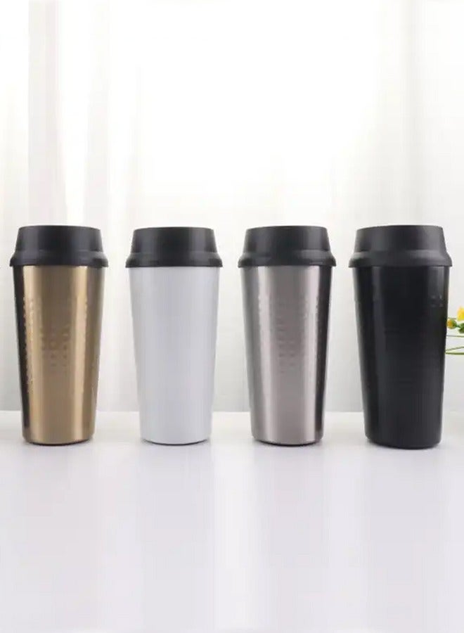 4-Piece Double Wall Stainless Steel 304 Thermos Bottle Vacuum Flask Travel Coffee Mug Insulated Thermocup for Car Water Bottles