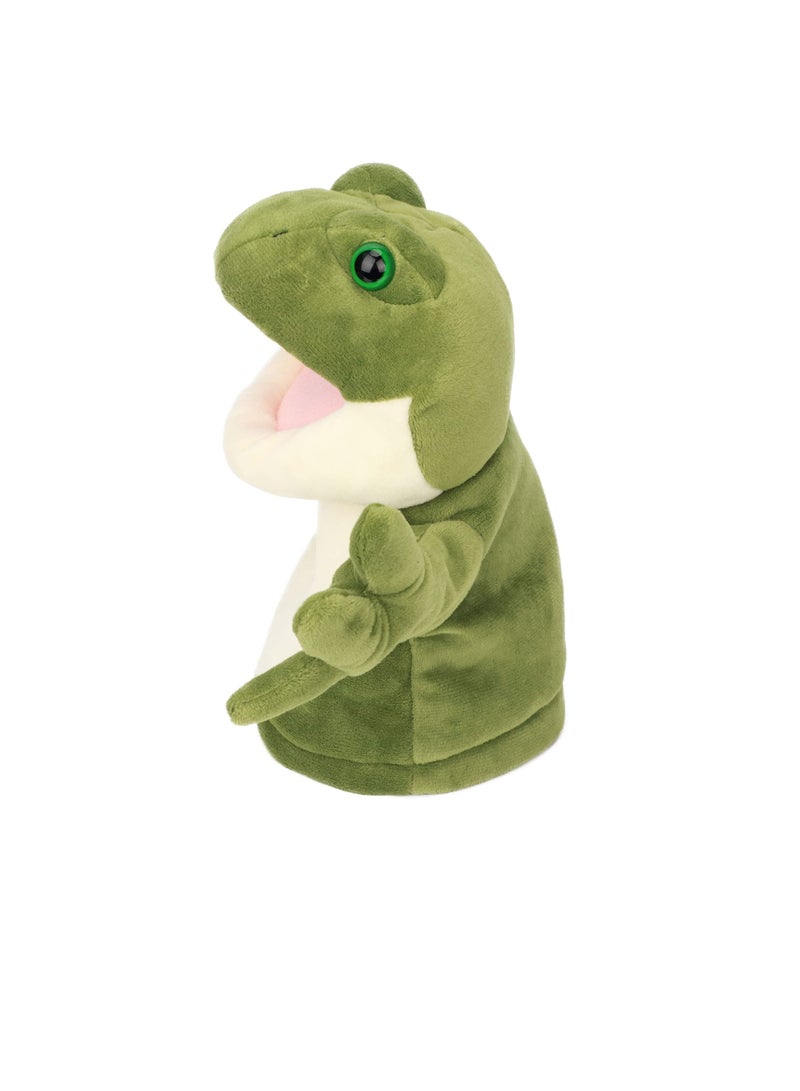 Hand Puppets Plush Toys,  Frog Open Mouth Hand Puppets Plush Animal Toys Movable Mouth Plush Stuffed Animal Toy for Creative Birthday Gift for Kids (10'')