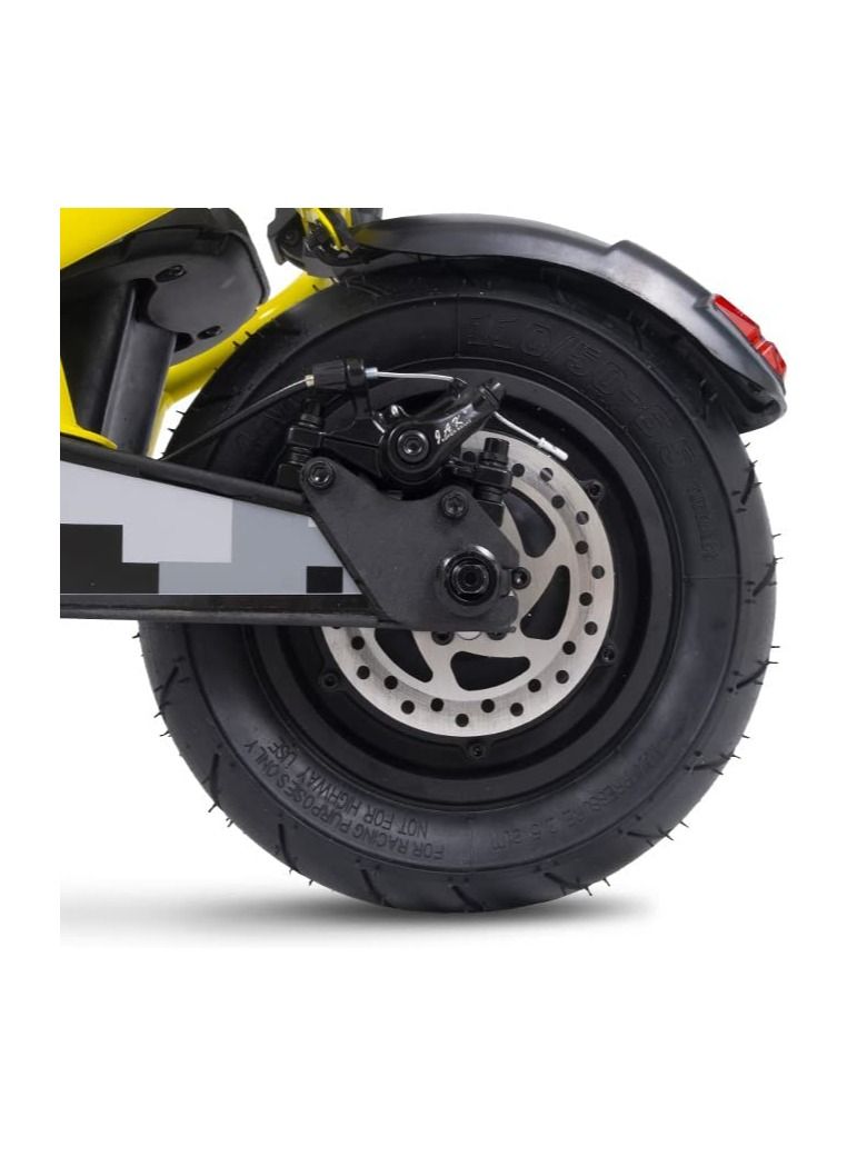 Ducati Scrambler E-scooter Cross E Sport with Turn Signals, Stylish Design with Powerful 500W Brushless Motor, Max Range 40Km, 6.5” Fat Anti Puncture Tubeless Tires large 3.5” LCD display-Grey