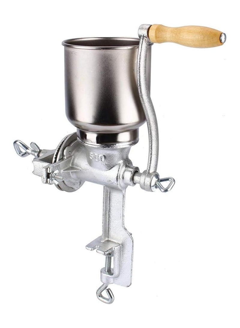 Manual grain mill for corn wheat grains coffee beans nuts malt mill cast iron coffee grinder nut mill