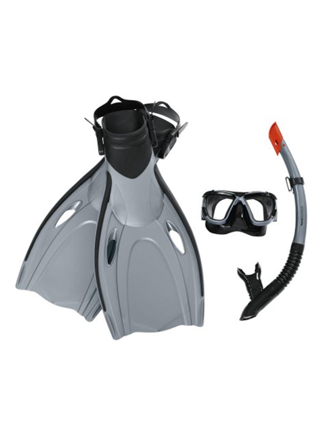 Hydro-Pro BlackSea Snorkel & Fin Set L/XL 57cm