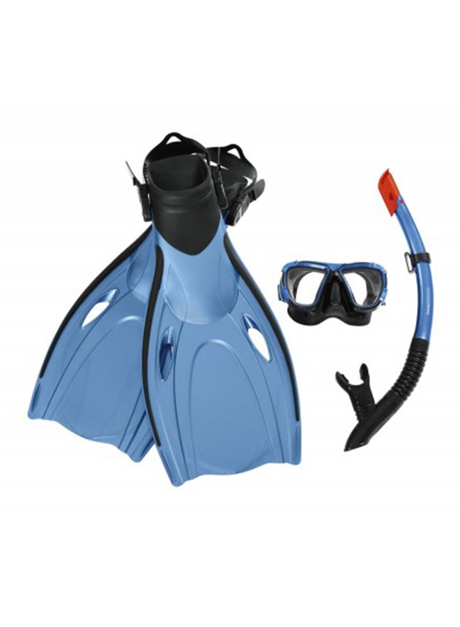 Hydro-Pro BlackSea Snorkel & Fin Set L/XL 57cm