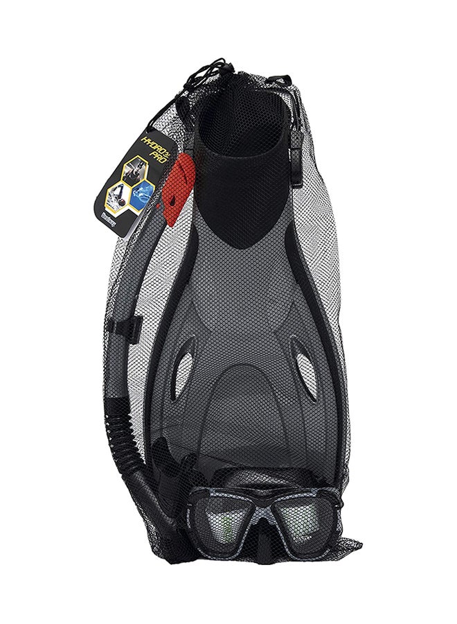 Hydro-Pro BlackSea Snorkel & Fin Set L/XL 57cm