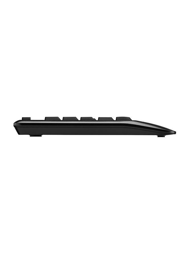 MK345 Wireless Keyboard and Mouse Combo – Full-Size QWERTY Keyboard with Palm Rest, Right-Handed Optical Mouse, 2.4GHz Wireless USB Receiver, Spill-Resistant, 1000 DPI, Long Battery Life, Compatible with Windows, macOS, ChromeOS Black