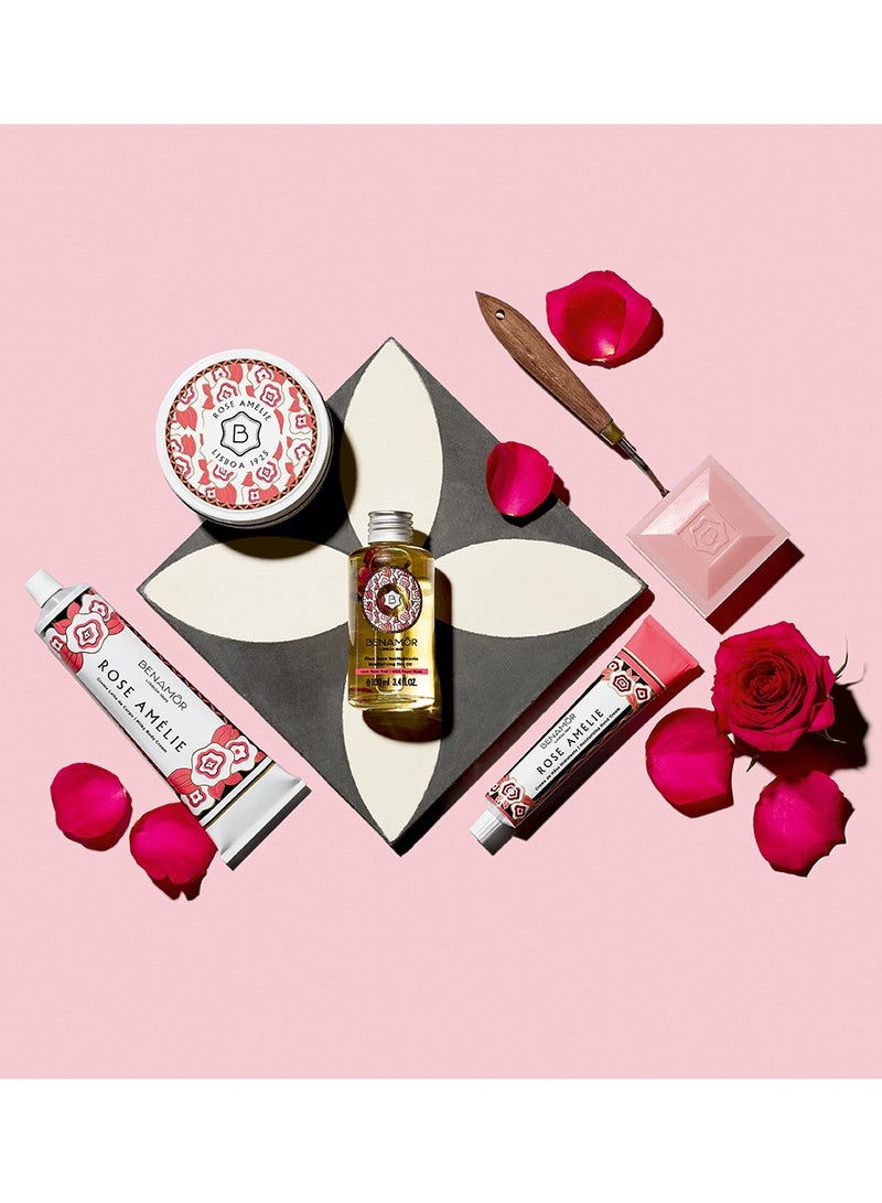 Benamor Rose Amelie Moisturising Hand Cream with Shea Butter Argan Oil Aloe Vera Natural Ingredients Paraben Free Vegan 50ml