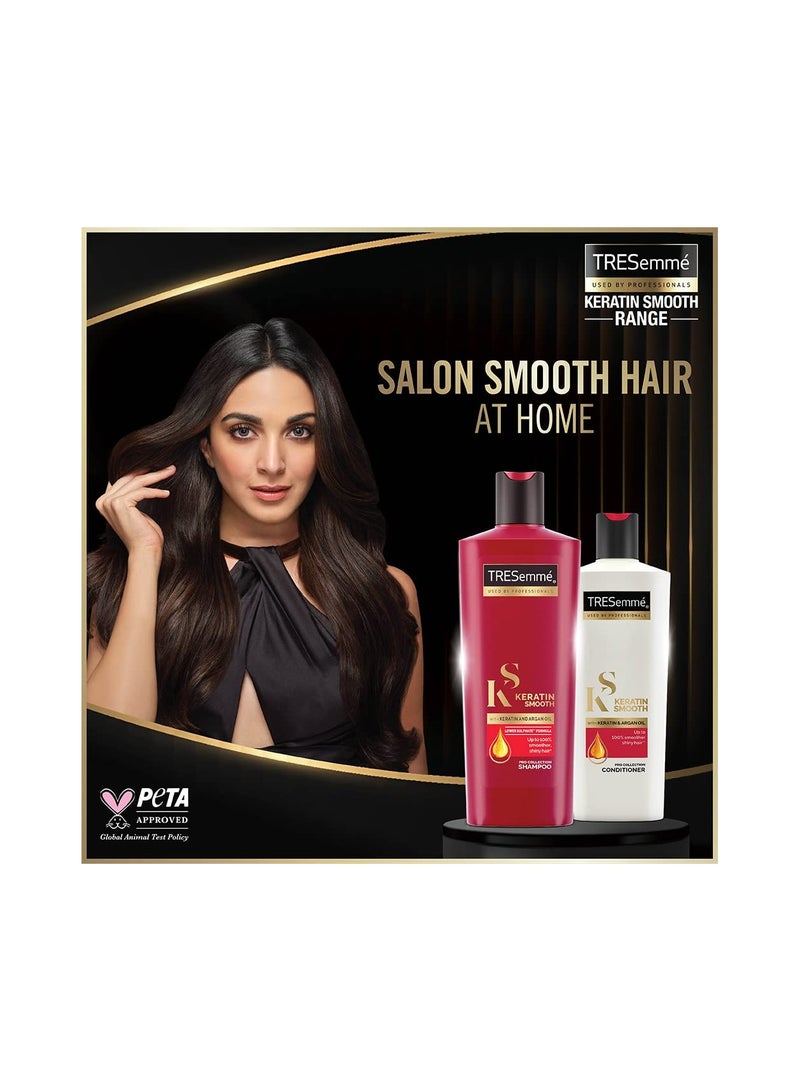 TRESemme Keratin Smooth Shampoo With Keratin Argan Oil for Straighter Shinier Hair