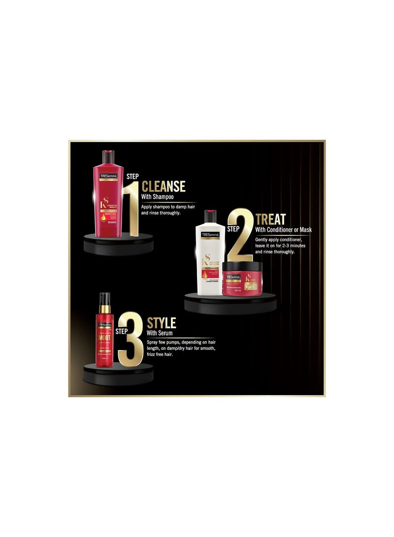 TRESemme Keratin Smooth Shampoo With Keratin Argan Oil for Straighter Shinier Hair