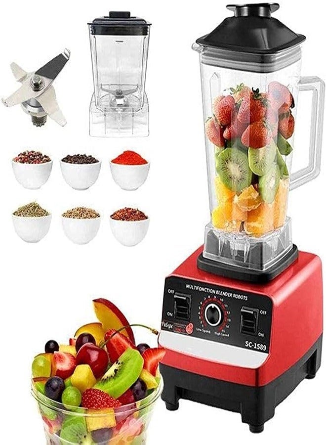 SilverCrest Multi Blender Mixer Juicer Food Professional With Smart 15 Timer Speed Quick Arrow/4500W/Multicolor
