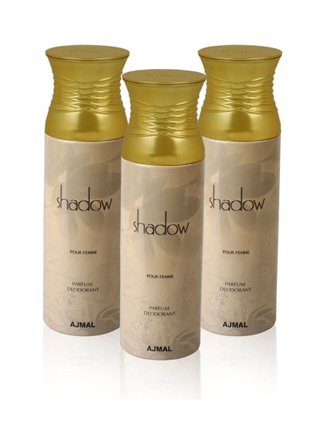 3 In 1 Pack - Shadow Deodorant for Women 3 x 200ml
