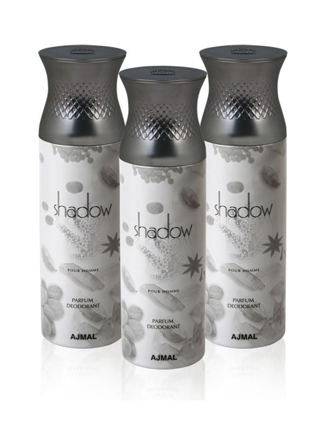 3 In 1 Pack - Shadow Deodorant for Men 3 x 200ml