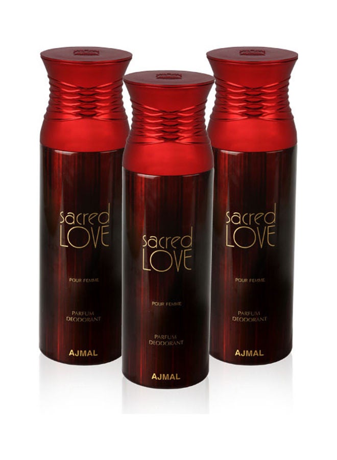 3 In 1 Pack - Sacred Love Deodorant For Women 3 x 200ml