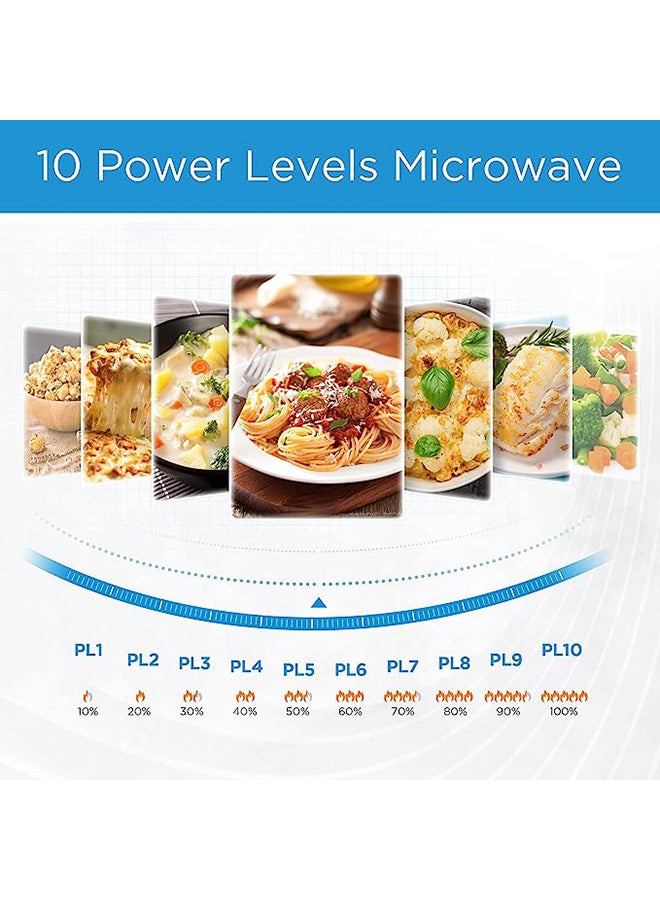 Solo Microwave Oven with Digital Touch Control,Child Lock, Memory Function, Defrost-by-weight-or-time, Fast Reheat, Push Button Door Opening, Best for Home & Office 20 L EM721BK Black